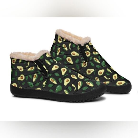 Like New Raad Shop‎ I Love Avocado Unisex Custom Print Anti-slip Winter Sneakers - Picture 6 of 14